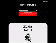 Tablet Screenshot of darktarot.com
